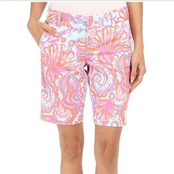 Lilly Pulitzer Pants - Lilly Pulitzer The Chipper Short Pink Pout Too Much Bubbly Womens Shorts Size 14